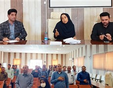 جلسه توجیهی پذیرش بهورز در شبکه بهداشت و درمان شهرستان منوجان برگزار شد